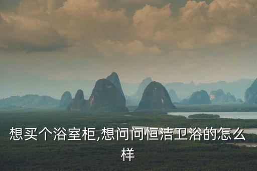 想買個(gè)浴室柜,想問問恒潔衛(wèi)浴的怎么樣