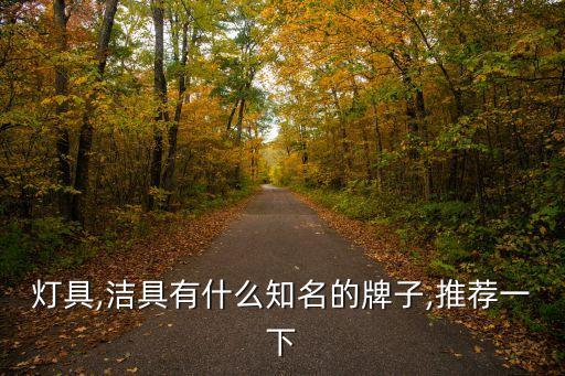 燈具,潔具有什么知名的牌子,推薦一下